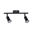 Paulmann Spot CAROLINA � 2 flammes GU10, noir mat gradable