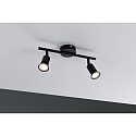Paulmann Spot CAROLINA � 2 flammes GU10, noir mat gradable