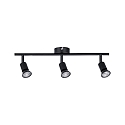 Paulmann Spot CAROLINA 3 flammes GU10, noir mat gradable