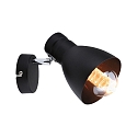 Paulmann Spot DAVY � 1 flamme E27, chrome, noir mat gradable