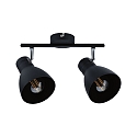 Paulmann Spot DAVY � 2 flammes E27, chrome, noir mat gradable