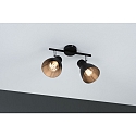 Paulmann Spot DAVY � 2 flammes E27, chrome, noir mat gradable