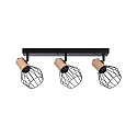 Spot LANKA 3 flammes E14, noir  gradable