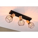 Paulmann Spot LANKA 3 flammes E14, noir  gradable