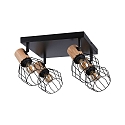 Paulmann Spot LANKA 4 flammes E14, noir  gradable