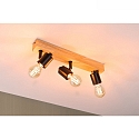 Paulmann spot ARVID 3 flames E27, black dimmable