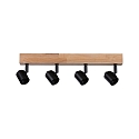 spot ARVID 4 flames E27, black dimmable