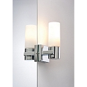 Paulmann Luminaire de salle de bain GEMINI lot de 2 E14 IP44, chrome gradable