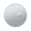 Paulmann Miroir avec �clairage MIRRA LED � 60CM . INK. 3X ZOOM rond, avec miroir cosm�tique IP44, blanche gradable