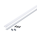 Paulmann Profil YOURLED STRIPE avec couverture, aluminium anodis�, gris, satin