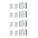 Paulmann Connecteur d'angle MAXLED STRIPE avec prise de courant, lot de 4, blanche