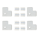 Paulmann Connecteur d'angle MAXLED STRIPE avec prise de courant, lot de 4, blanche