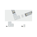 Paulmann Connecteur d'angle MAXLED STRIPE avec prise de courant, lot de 4, blanche