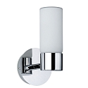 Paulmann Luminaire mural ELEON à 1 flamme, cylindrique G9 IP44, chrome, satin gradable