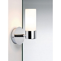 Paulmann Luminaire mural ELEON à 1 flamme, cylindrique G9 IP44, chrome, satin gradable