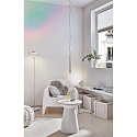 Paulmann Paulmann LED Floor lamp Ramos 13W white matt/chrome with foot dimmer