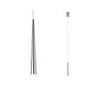 Paulmann Luminaire à suspension GUTTA LED à 1 flamme, langue, aluminium brossé