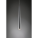 Paulmann Luminaire à suspension GUTTA LED à 1 flamme, langue, aluminium brossé