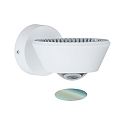 Paulmann Paulmann Wall luminaire Sabik IP44 LED dimmable 13W, white matt