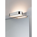 Paulmann Luminaire de miroir AGENA LED haut bas, indirect IP44, chrome, blanc mat gradable
