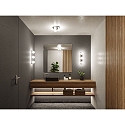 Paulmann wall and ceiling luminaire GOVE G9 IP44, chrome, mat 