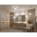 Paulmann wall luminaire GOVE IP44, chrome 