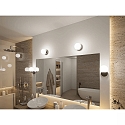 Paulmann wall luminaire GOVE IP44, chrome 