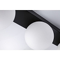 Paulmann wall and ceiling luminaire GOVE G9 IP44, mat, black 