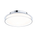 Applique et plafonnier LUENA IP44, chrome, mat 