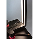 Paulmann Miroir avec �clairage MIRO 45 X 60CM angulaire, Tunable White, avec tablette IP44, noir mat 