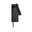 Paulmann Lampe de lecture HULDA LED avec connexion USB IP20, noir gradable