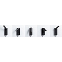 Paulmann Lampe de lecture HULDA LED avec connexion USB IP20, noir gradable