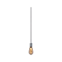 Paulmann Luminaire � suspension NEORDIC TILLA avec interrupteur, avec prise de courant E27 IP20, aluminium, gris gradable