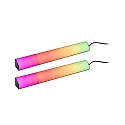 Barre lumineuse lot de 2, RGB IP20, noir  gradable