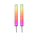 Paulmann Barre lumineuse lot de 2, RGB IP20, noir  gradable