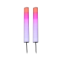 Paulmann Barre lumineuse lot de 2, RGB IP20, noir  gradable