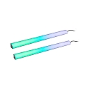 Paulmann Barre lumineuse lot de 2, RGB IP20, noir  gradable