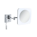 Paulmann Miroir avec �clairage JORA LED angulaire, avec interrupteur, avec bras articul�, CCT Switch, avec prise de courant IP44