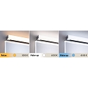 Paulmann mirror luminaire HOMESPA TOVA LED long, tunable white, with remote control IP44, chrome, white dimmable