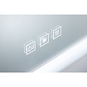 Miroir avec �clairage MIRRA LED 60 X 80CM / HIGH angulaire, CCT Switch, avec variateur tactile, avec fonction chauffante IP44