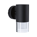 Paulmann Luminaire mural KAME SINGLE � 1 flamme, cylindrique, commutable IP44, mat, noir �clatant 