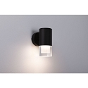 Paulmann Luminaire mural KAME SINGLE � 1 flamme, cylindrique, commutable IP44, mat, noir �clatant 