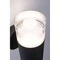 Paulmann Luminaire mural KAME SINGLE � 1 flamme, cylindrique, commutable IP44, mat, noir �clatant 