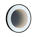 Paulmann Miroir avec �clairage MIRO 3D LED INFINITY rond, Tunable White IP44, noir mat gradable