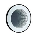 Paulmann Miroir avec �clairage MIRO 3D LED INFINITY rond, Tunable White IP44, noir mat gradable