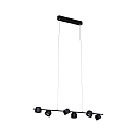 Paulmann Luminaire � suspension PURIC PANE I 6 flammes, rotatif, inclinable IP20, noir gradable