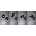 Paulmann Luminaire � suspension PURIC PANE I 6 flammes, rotatif, inclinable IP20, noir gradable