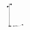 Paulmann Lampadaire PURIC PANE I � 2 flammes, rotatif, avec interrupteur, inclinable IP20, noir  gradable