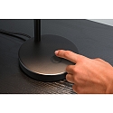 Paulmann table lamp PURIC PANE I 1 flame, rotatable, tiltable IP20, black dimmable