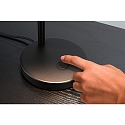 Paulmann table lamp PURIC PANE I 1 flame, rotatable, tiltable IP20, black dimmable